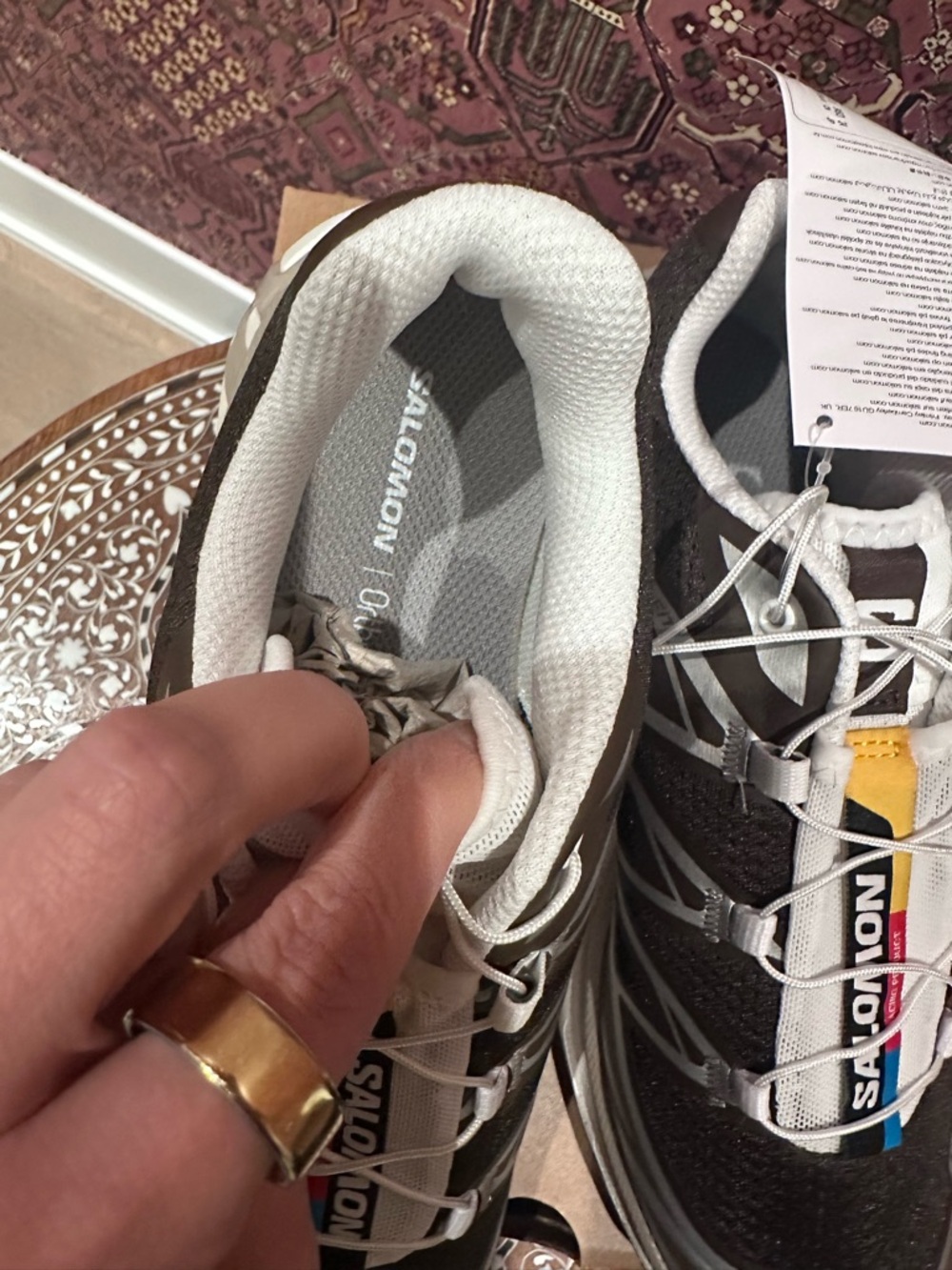 Salomon XT-6 - Earth Brown/Walnut/Ftw Silver - US 6M/7W Sneaker Shoe - Picture 7 of 10